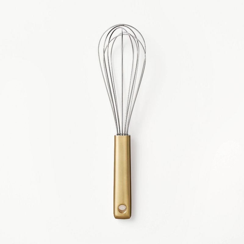 slide 1 of 3, 9" Stainless Steel Whisk Champagne - Figmint™, 1 ct