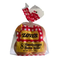 Love's Hamburger Buns - 15oz / 8pk