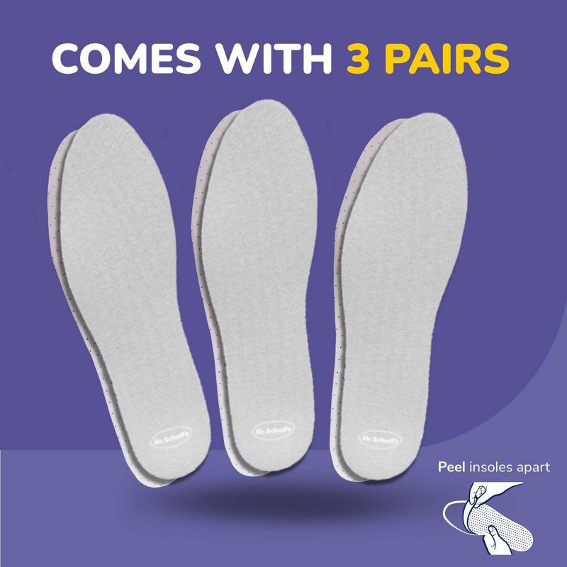 slide 3 of 9, Dr. Scholl's Sockless Comfort Shoe Insoles - 3 Pair, 1 ct