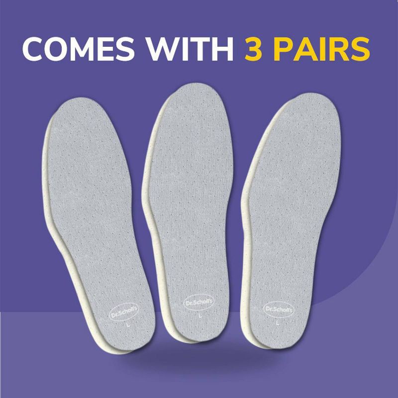slide 4 of 10, Dr. Scholl's Sockless Comfort Shoe Insoles - 3 Pair, 1 ct
