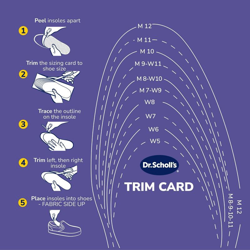 slide 7 of 9, Dr. Scholl's Sockless Comfort Shoe Insoles - 3 Pair, 1 ct