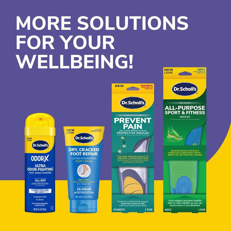 slide 9 of 9, Dr. Scholl's Sockless Comfort Shoe Insoles - 3 Pair, 1 ct