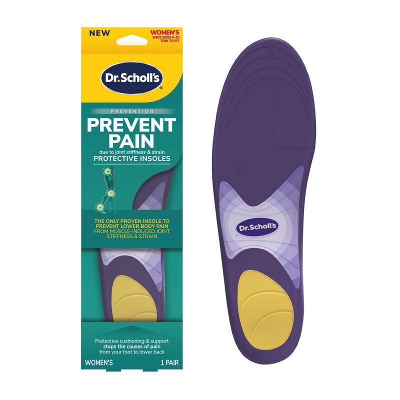 slide 1 of 9, Dr. Scholl's Prevent Pain Women's Shoe Insoles - Size 6-10, 1 ct