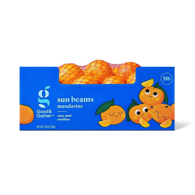 slide 1 of 4, Fresh Sun Beams Mandarin Oranges - 5lbs - Good & Gather™, 5 lb