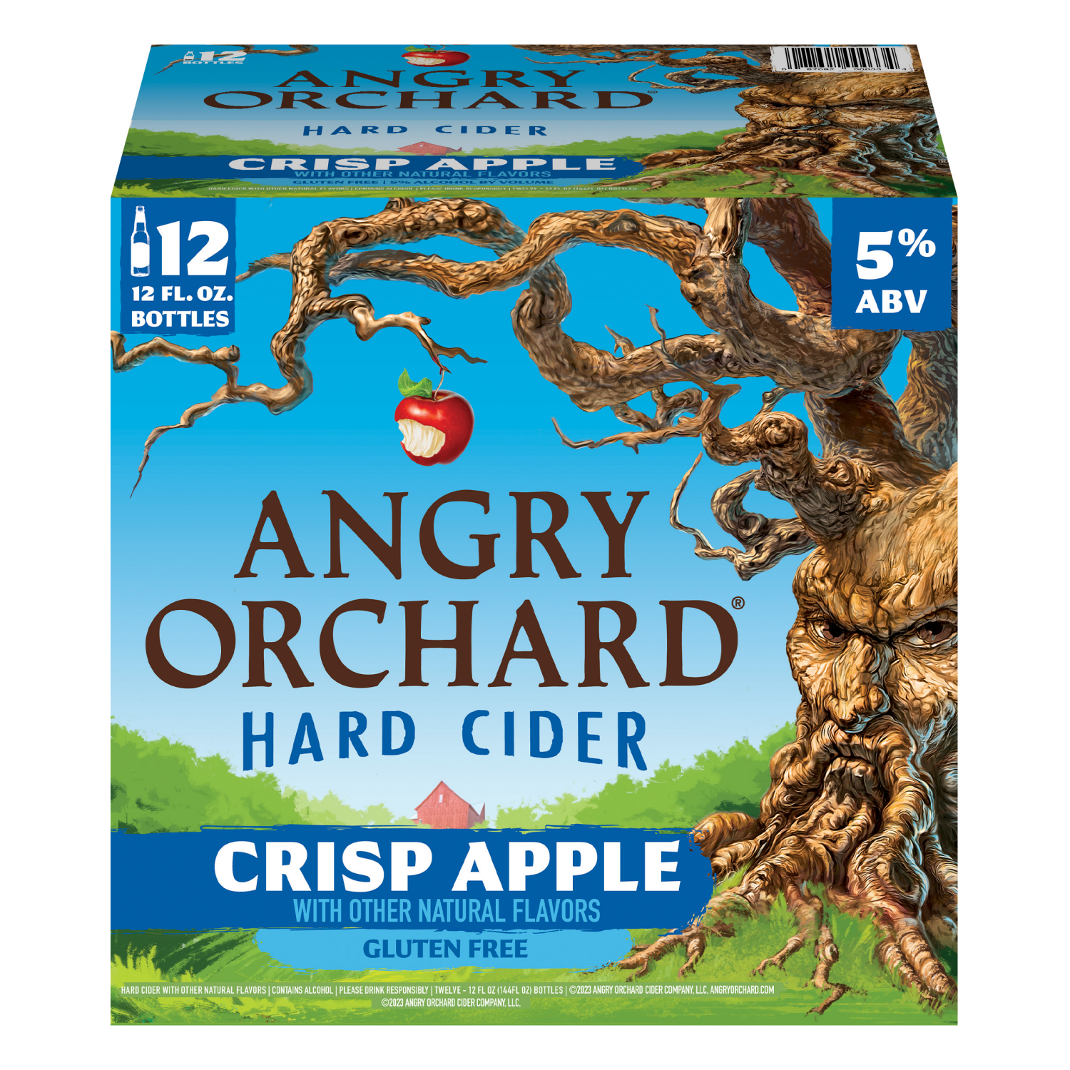 slide 4 of 4, Angry Orchard Crisp Apple Hard Cider, Spiked (12 fl. oz. Bottle, 12pk.), 12 ct; 12 fl oz
