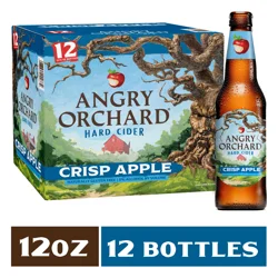 Angry Orchard Crisp Apple Hard Cider, Spiked (12 fl. oz. Bottle, 12pk.)