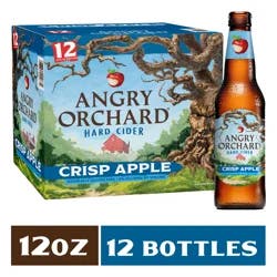 Angry Orchard Crisp Apple Hard Cider, Spiked (12 fl. oz. Bottle, 12pk.)