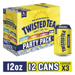 Twisted Tea Hard Iced Tea, Party Pack