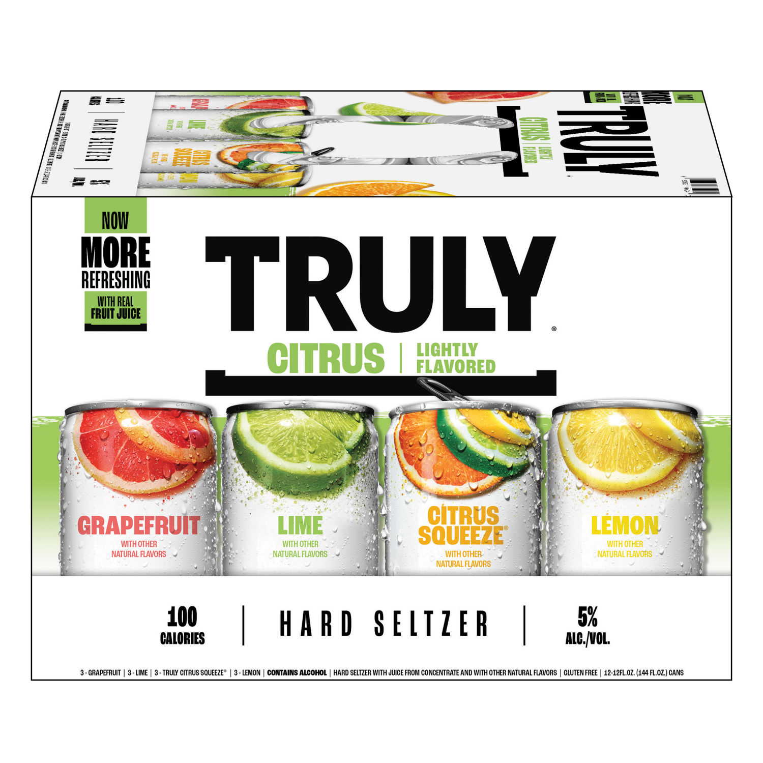 slide 4 of 4, Truly Hard Seltzer, Citrus, Mix Pack, 12 ct; 12 oz