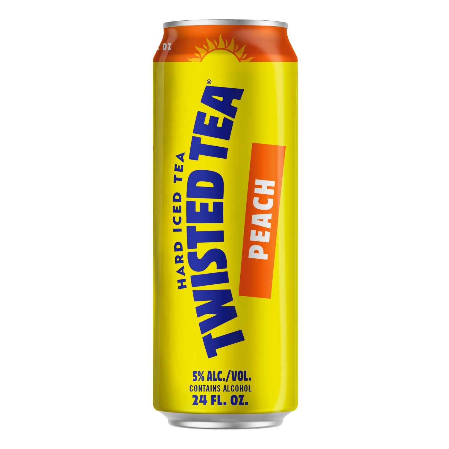 slide 2 of 2, Twisted Tea Hard Iced Tea, Peach, 24 fl oz