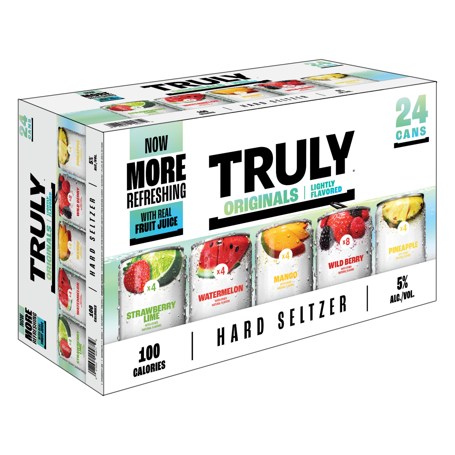 slide 2 of 3, TRULY Hard Seltzer Party Pack Variety (12 fl. oz. Can, 24pk.), 24 ct; 12 oz