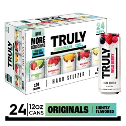 TRULY Hard Seltzer Originals Variety Pack, Spiked & Sparkling Water (12 fl. oz. Can, 24pk.)
