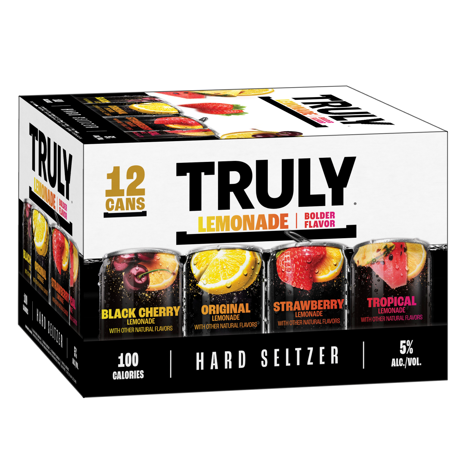 slide 2 of 4, Truly Hard Seltzer, Lemonade, Mix Pack, 12 fl oz