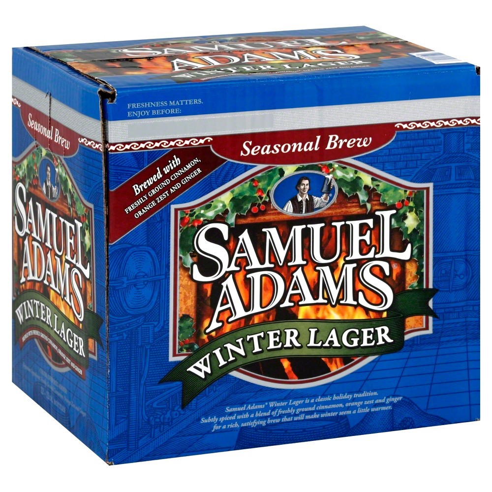 slide 2 of 2, Samuel Adams Winter Lager Seasonal Beer (12 fl. oz. Bottle, 12pk.), 12 ct; 12 oz