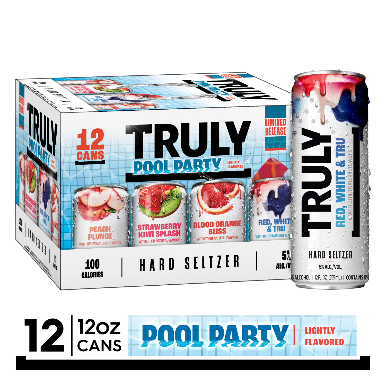 slide 1 of 3, TRULY Hard Seltzer Celebrations Variety Pack (12 fl. oz. Can, 12pk.), 12 ct; 12 oz