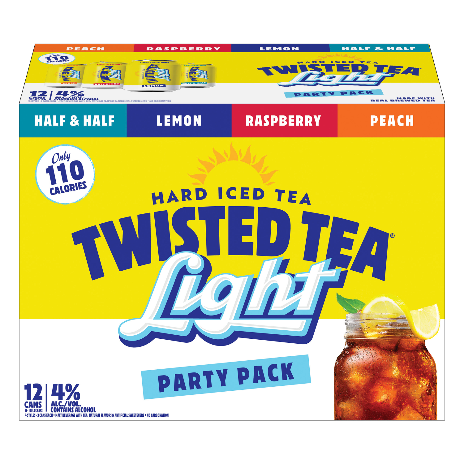 slide 4 of 4, Twisted Tea Light Variety - 12pk/12 fl oz Cans, 12 ct; 12 fl oz
