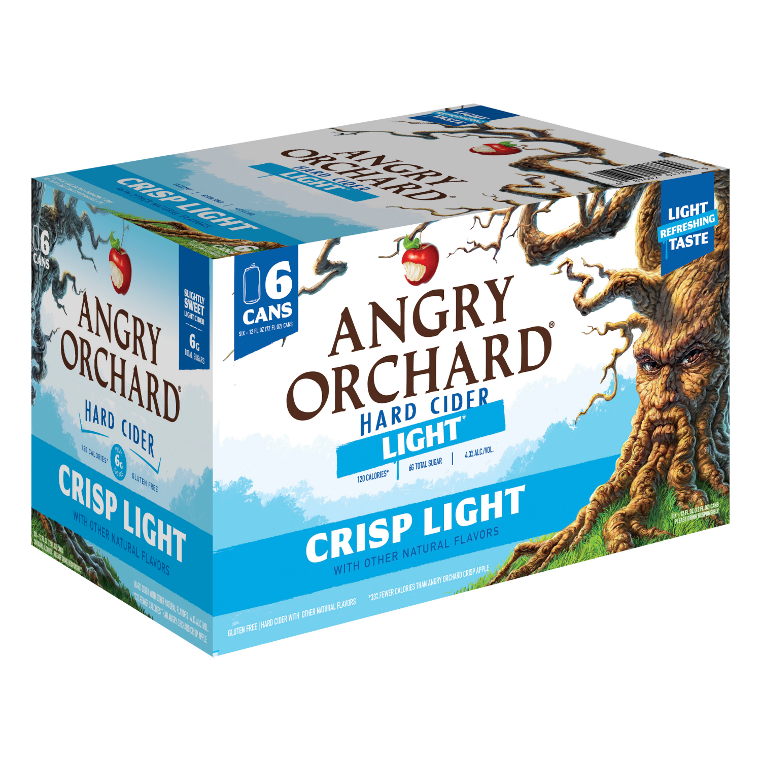 slide 3 of 4, Angry Orchard Crisp Light Hard Cider, Spiked (12 fl. oz. Can, 6pk.), 6 ct; 12 fl oz