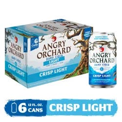 Angry Orchard Crisp Light Hard Cider, Spiked (12 fl. oz. Can, 6pk.)