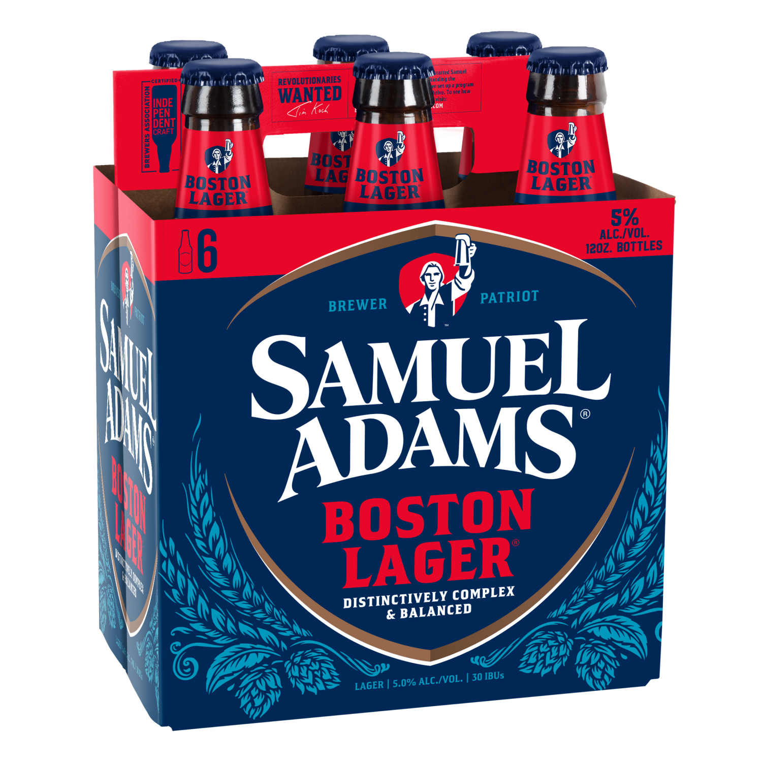 slide 3 of 4, Samuel Adams Beer, Lager, Boston Lager, 12 fl oz