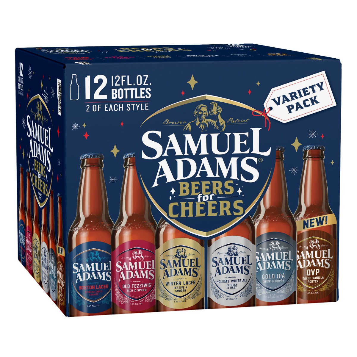slide 13 of 13, Samuel Adams Prime Time Beers Seasonal Variety Pack Beer (12 fl. oz. Bottle, 12pk.), 12 ct; 12 oz