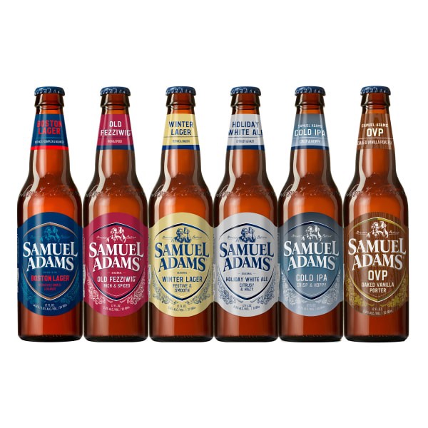 slide 7 of 13, Samuel Adams Prime Time Beers Seasonal Variety Pack Beer (12 fl. oz. Bottle, 12pk.), 12 ct; 12 oz