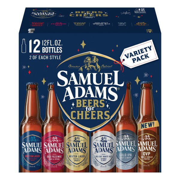 slide 9 of 13, Samuel Adams Prime Time Beers Seasonal Variety Pack Beer (12 fl. oz. Bottle, 12pk.), 12 ct; 12 oz