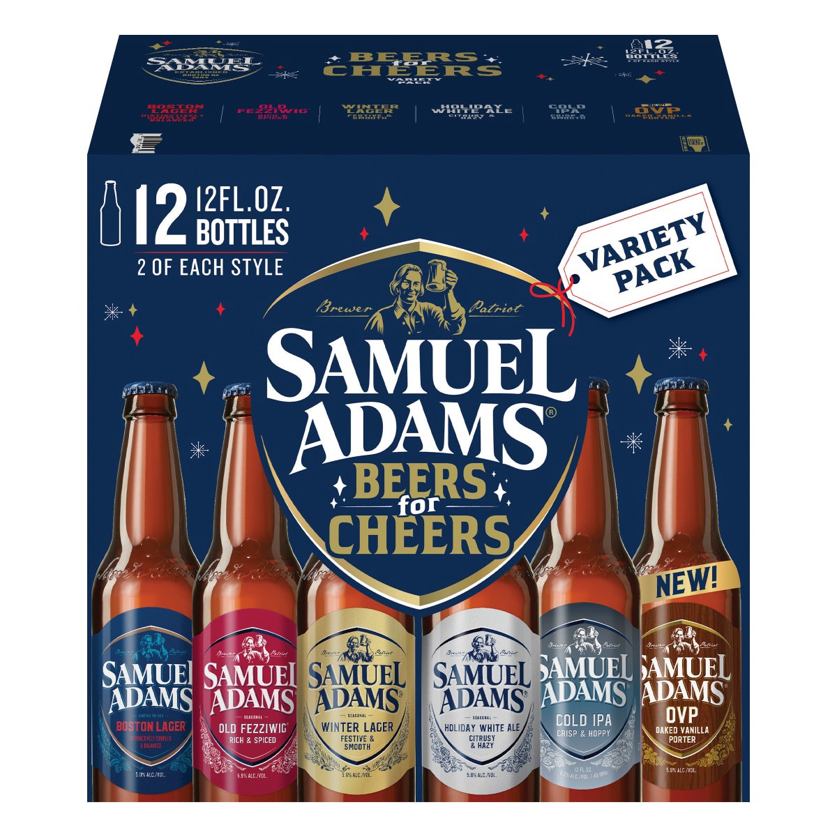 slide 10 of 13, Samuel Adams Prime Time Beers Seasonal Variety Pack Beer (12 fl. oz. Bottle, 12pk.), 12 ct; 12 oz