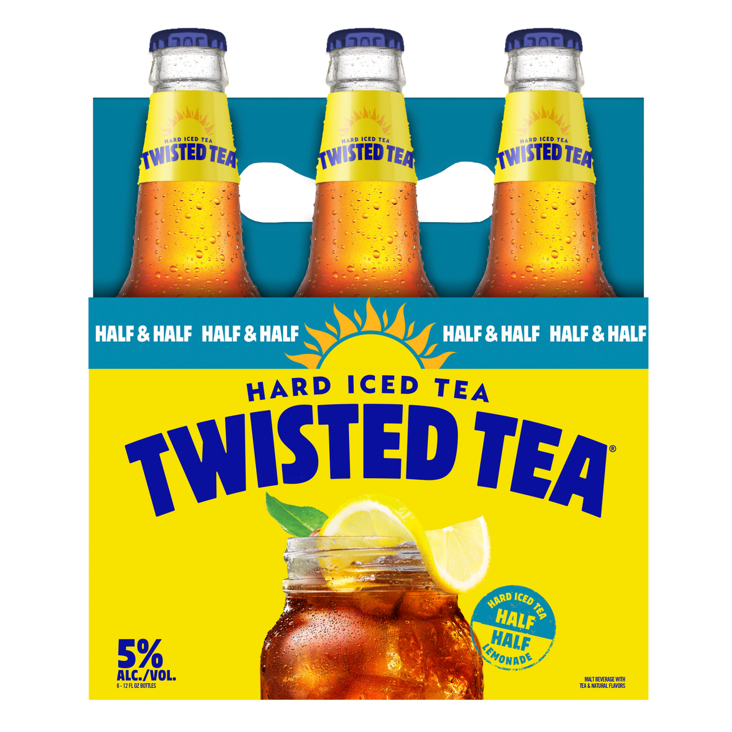 slide 4 of 4, Twisted Tea Half & Half Lemonade Hard Iced Tea 6 - 12 fl oz Bottles, 6 ct; 12 oz