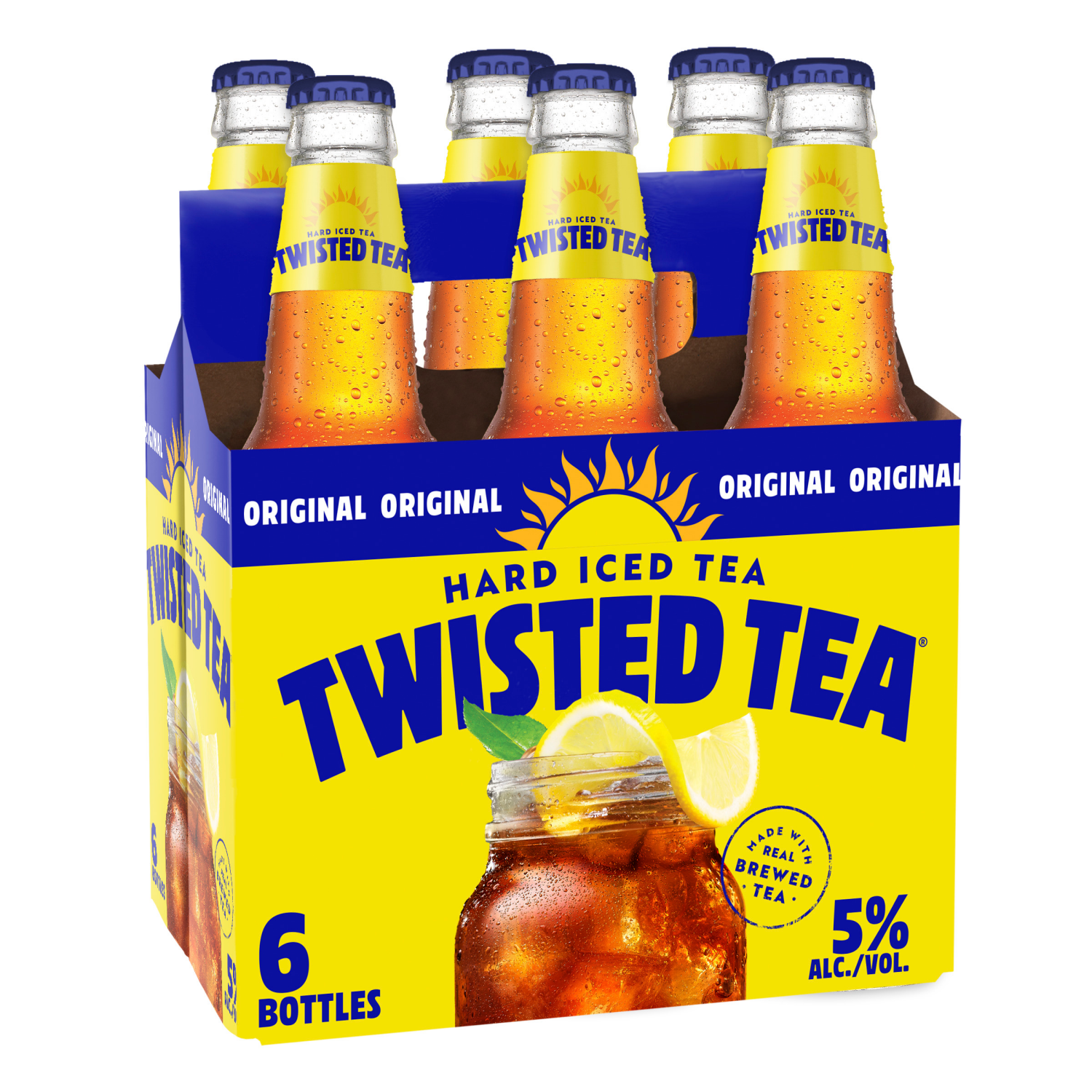 slide 2 of 4, Twisted Tea Hard Iced Tea, Lemon, Original, 12 fl oz