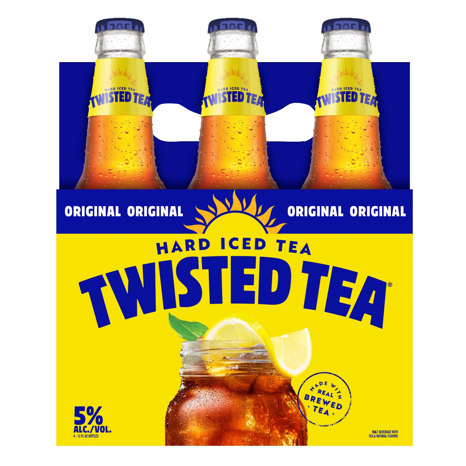 slide 4 of 4, Twisted Tea Hard Iced Tea, Lemon, Original, 12 fl oz