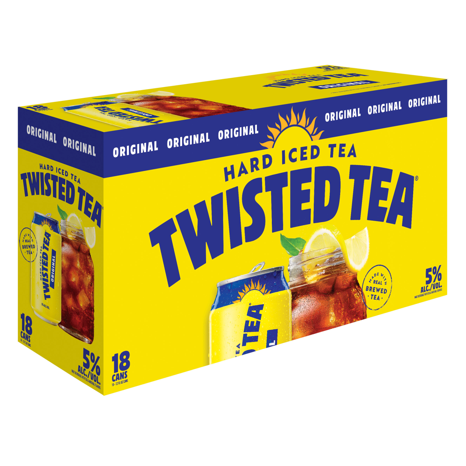 slide 2 of 3, Twisted Tea Hard Iced Tea, Lemon, Original, 12 fl oz
