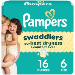 Pampers Swaddlers Disposable Diapers Jumbo Pack - Size 6 - 16ct