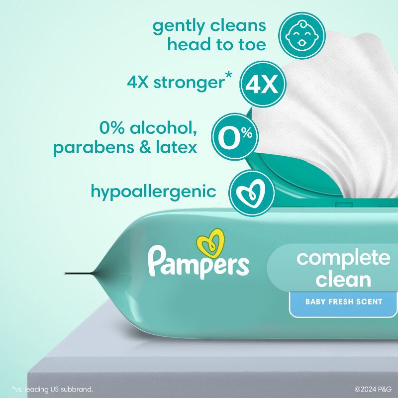 slide 4 of 11, Pampers Baby Clean Fresh Scented Baby Wipes - 864ct, 864 ct