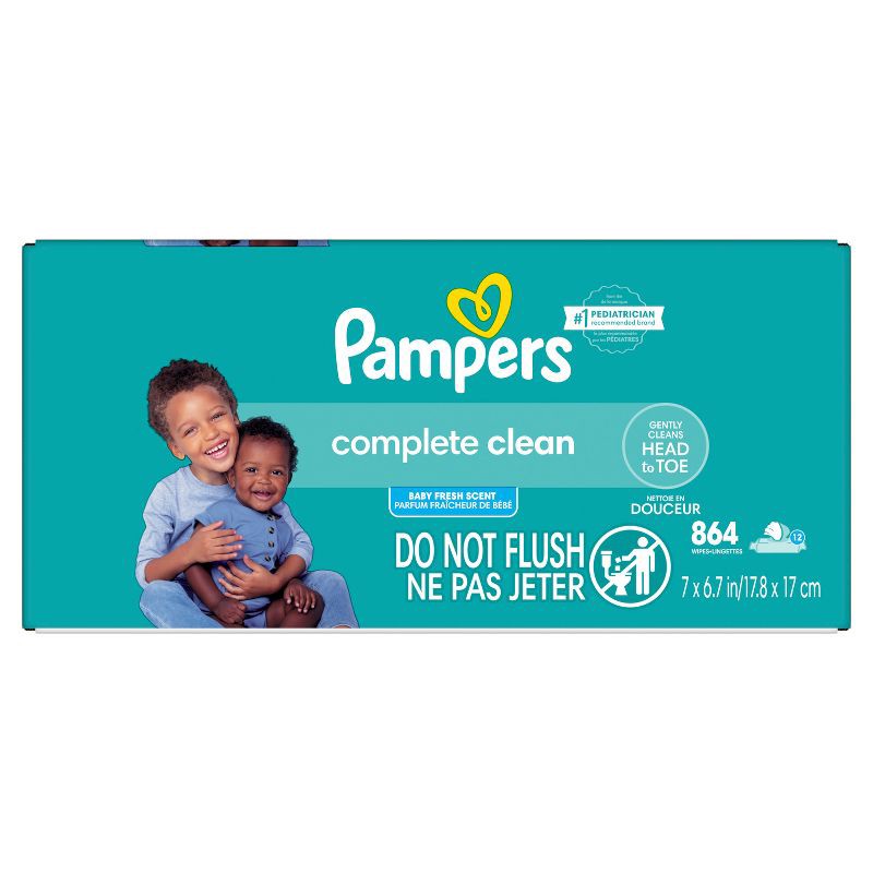 slide 1 of 11, Pampers Baby Clean Fresh Scented Baby Wipes - 864ct, 864 ct