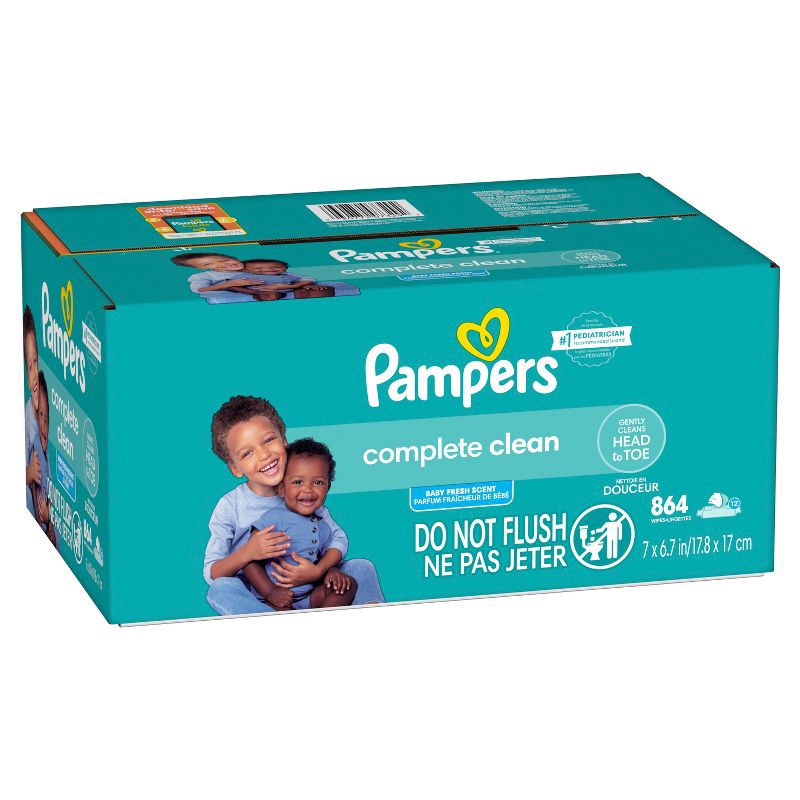 slide 9 of 11, Pampers Baby Clean Fresh Scented Baby Wipes - 864ct, 864 ct