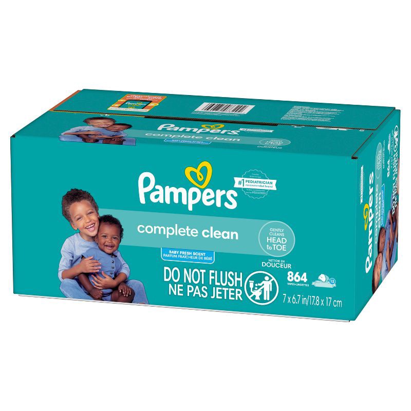 slide 10 of 11, Pampers Baby Clean Fresh Scented Baby Wipes - 864ct, 864 ct
