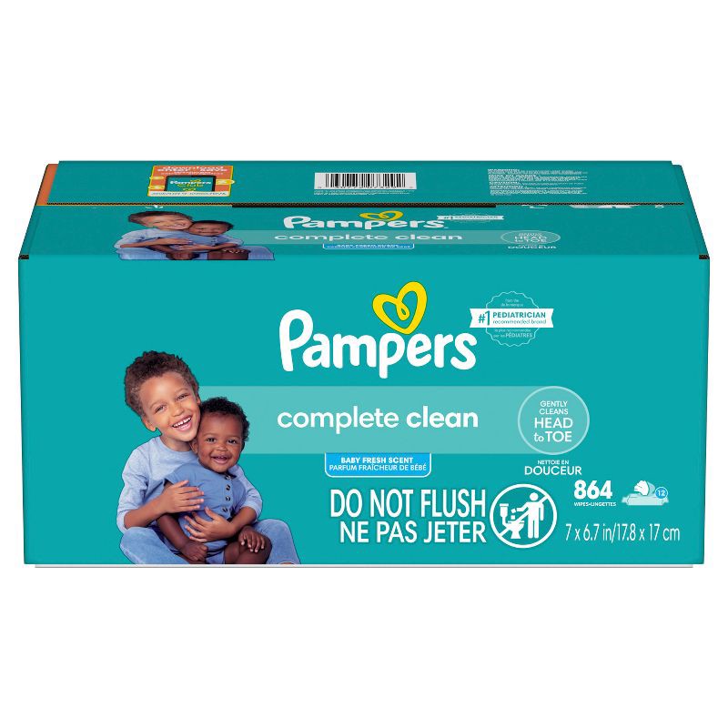 slide 11 of 11, Pampers Baby Clean Fresh Scented Baby Wipes - 864ct, 864 ct