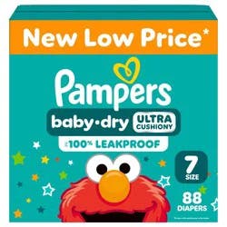 Pampers Baby Dry Diapers Pack - Size 7 - 88ct