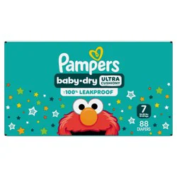 Pampers Baby Dry Diapers Pack - Size 7 - 88ct