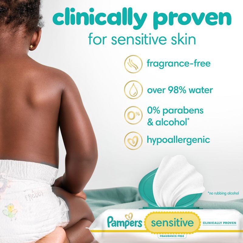 slide 3 of 16, Pampers Sensitive Baby Wipes - 1008ct, 1008 ct
