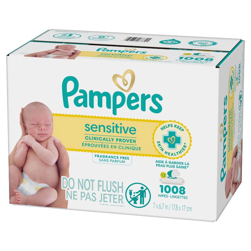 slide 15 of 16, Pampers Sensitive Baby Wipes - 1008ct, 1008 ct