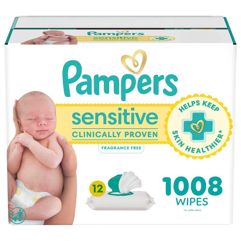 slide 1 of 16, Pampers Sensitive Baby Wipes - 1008ct, 1008 ct