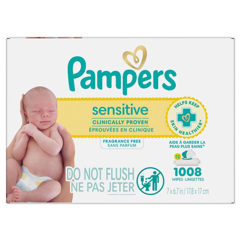 slide 13 of 16, Pampers Sensitive Baby Wipes - 1008ct, 1008 ct