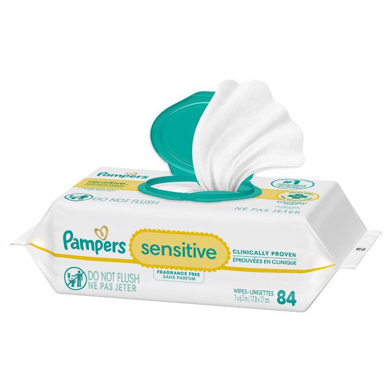 slide 14 of 15, Pampers Sensitive Baby Wipes - 84ct, 84 ct