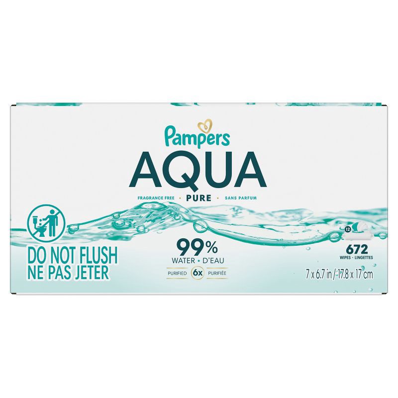 slide 12 of 16, Pampers Aqua Pure Sensitive Baby Wipes - 672ct, 672 ct