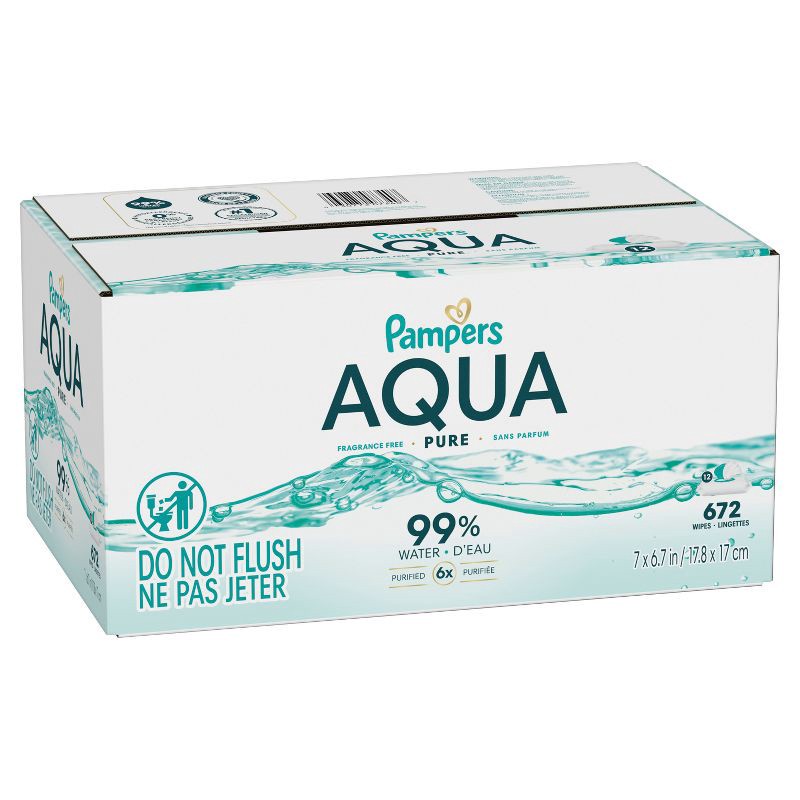slide 13 of 16, Pampers Aqua Pure Sensitive Baby Wipes - 672ct, 672 ct