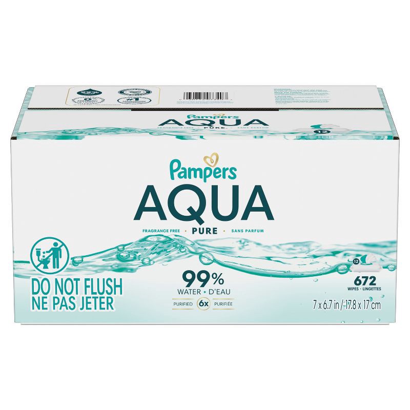 slide 15 of 16, Pampers Aqua Pure Sensitive Baby Wipes - 672ct, 672 ct