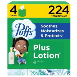 Puffs 4 -Pack Facial Tissue ( 56 -Count )