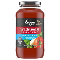 Kroger Lower Sodium Traditional Pasta Sauce