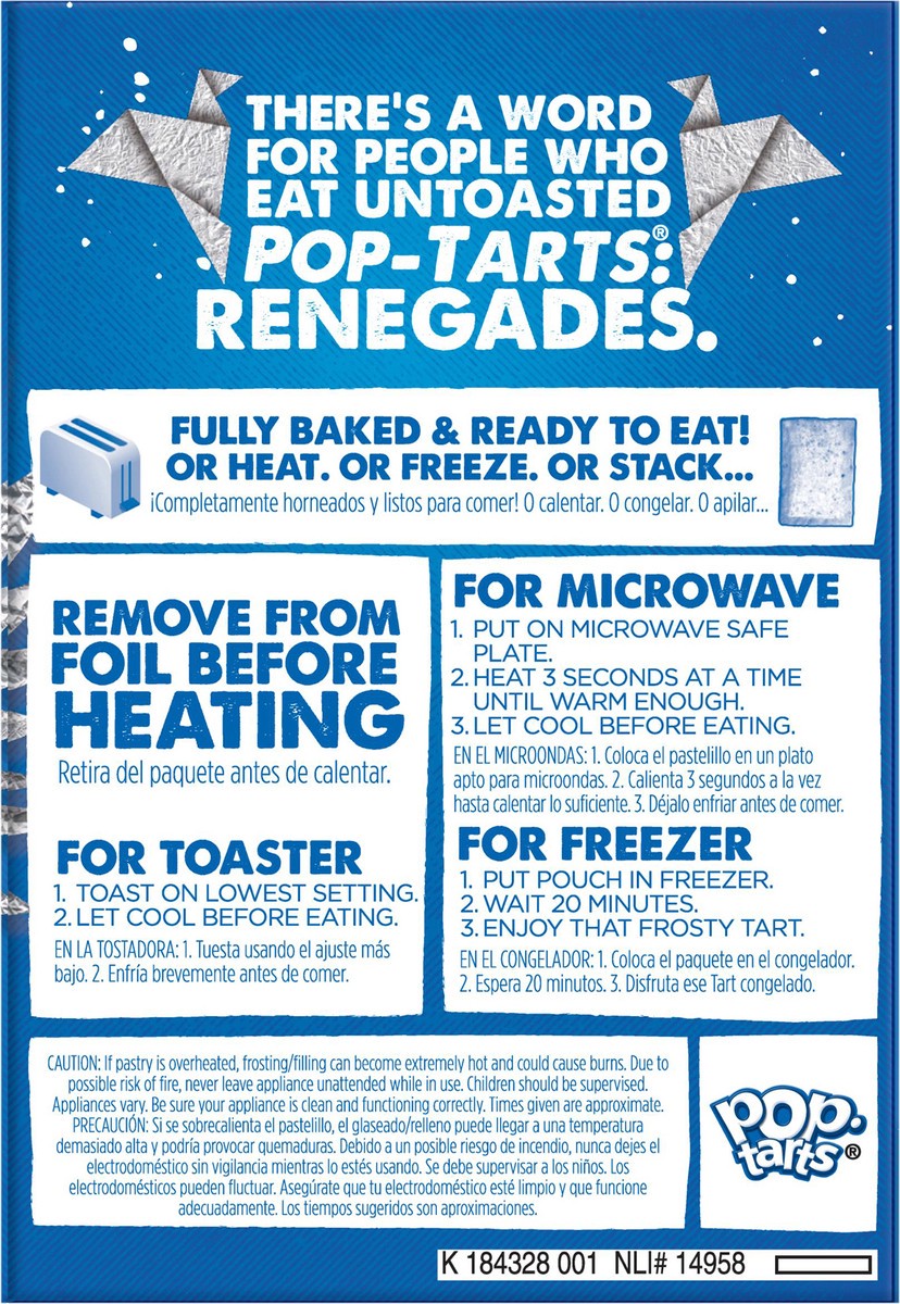 slide 6 of 10, Pop-Tarts Frosted Blueberry Toaster Pastries, 14.7 oz